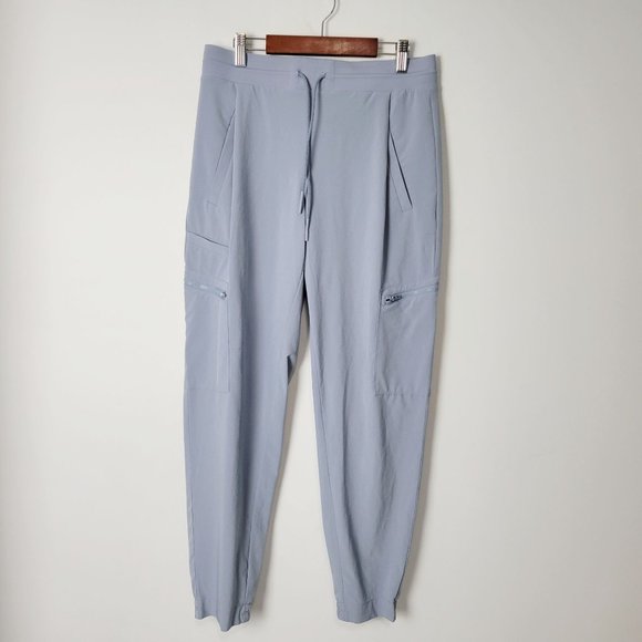 Athleta Light Blue Track Pants - Picture 2 of 12